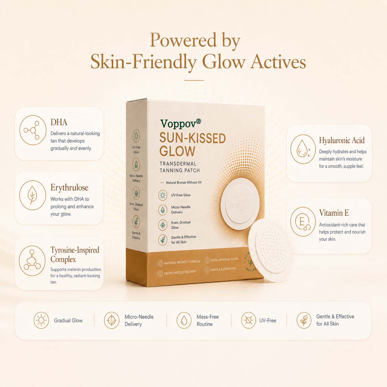 Voppov Transdermal Tanning Patch