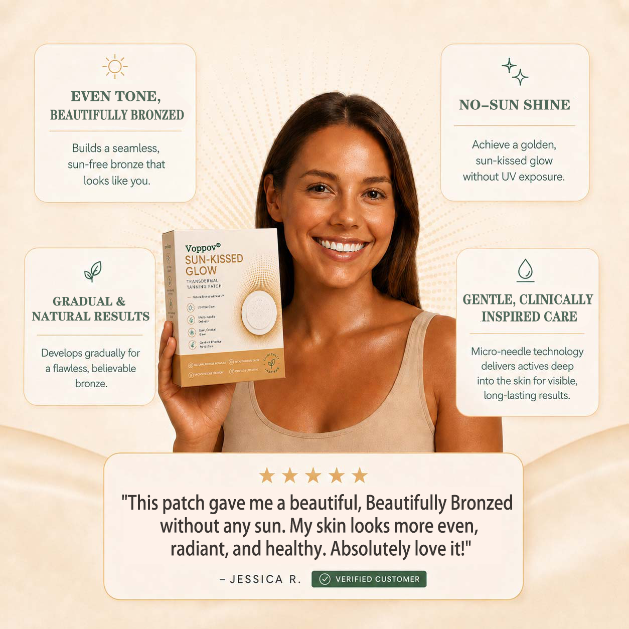 Voppov Transdermal Tanning Patch
