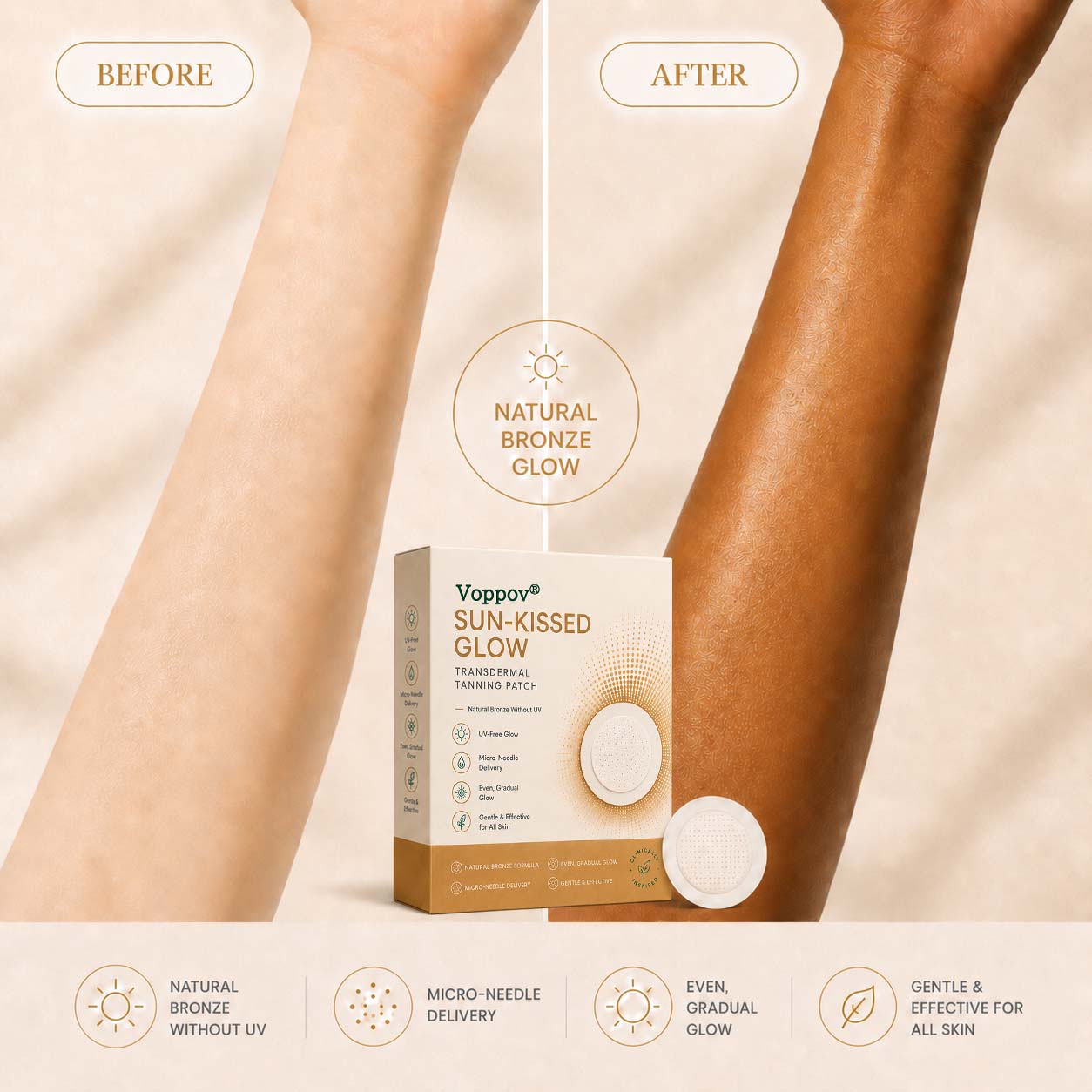 Voppov Transdermal Tanning Patch