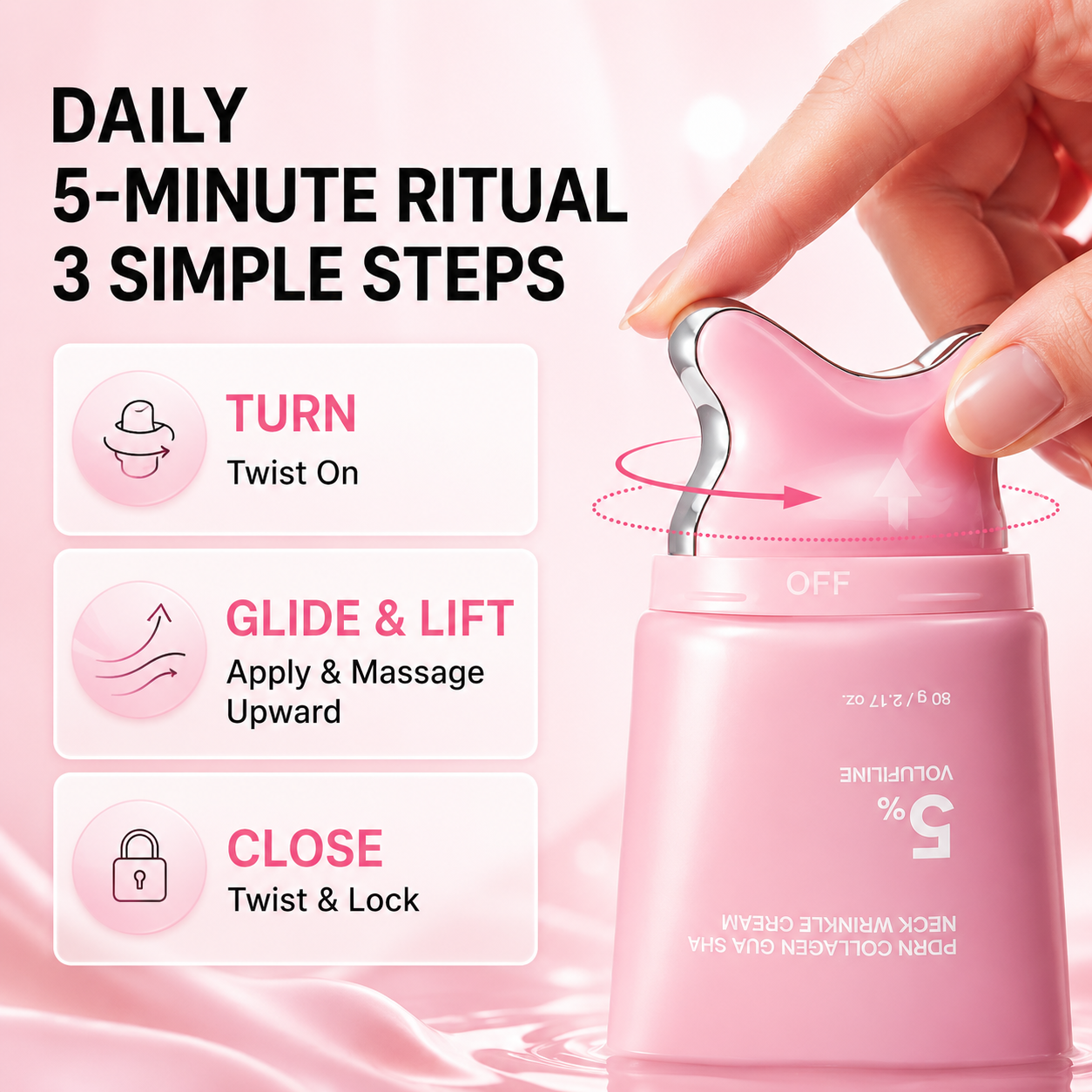 [NEW] PDRN Collagen Gua Sha Anti-Wrinkle Neck Cream 90g