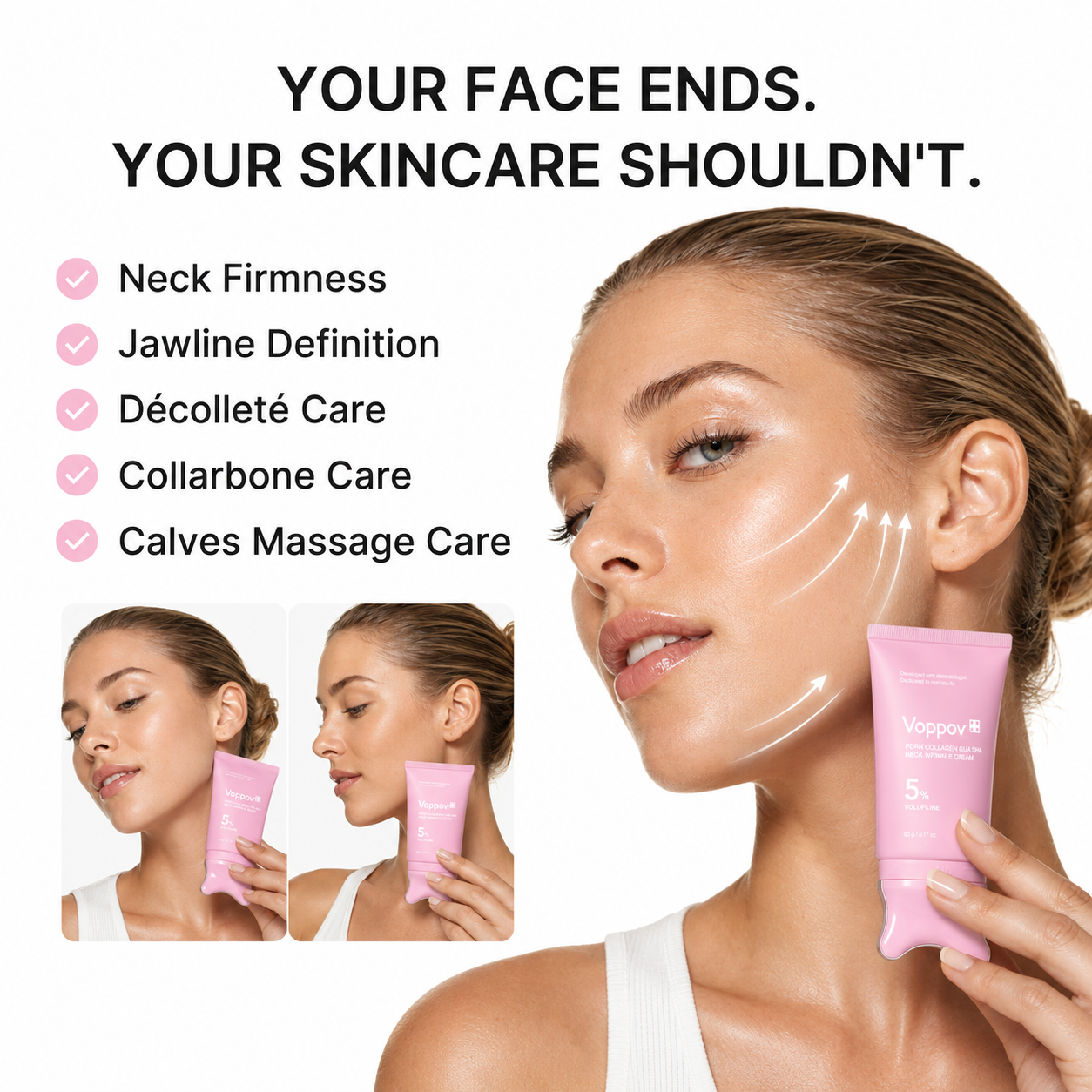 [NEW] PDRN Collagen Gua Sha Anti-Wrinkle Neck Cream 90g